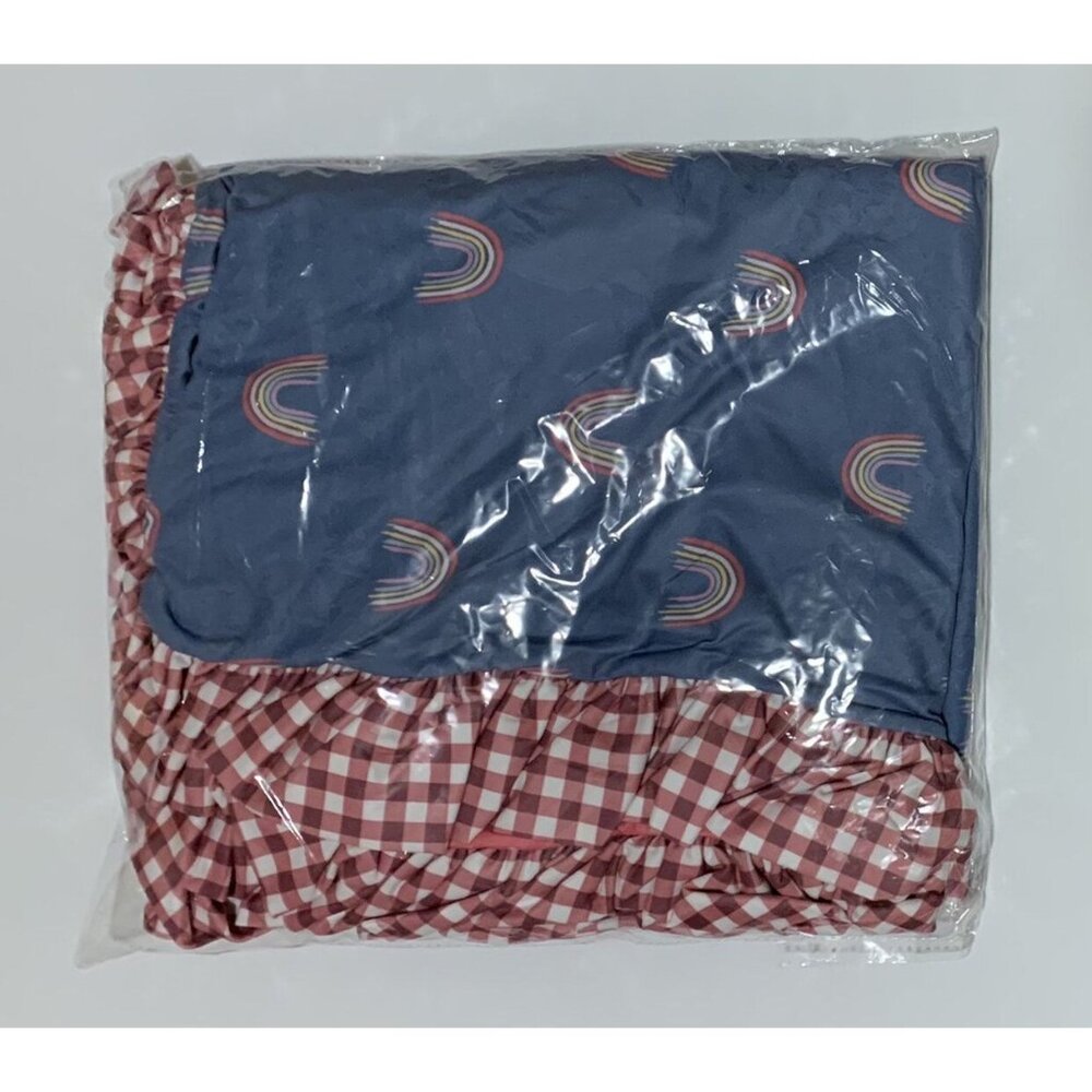 🆕 SweetHoney Blue Rainbow Blanket NEW